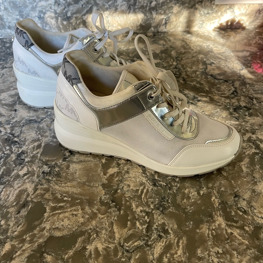 Michael Kors women’s sneakers, white, 7.5 M.